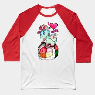 kawaii sushi pretty dragon roll Baseball T-Shirt